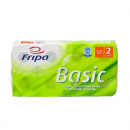 Toilettenpapier 2-lagig, "Basic" weiss, 250 Blatt pro Rolle